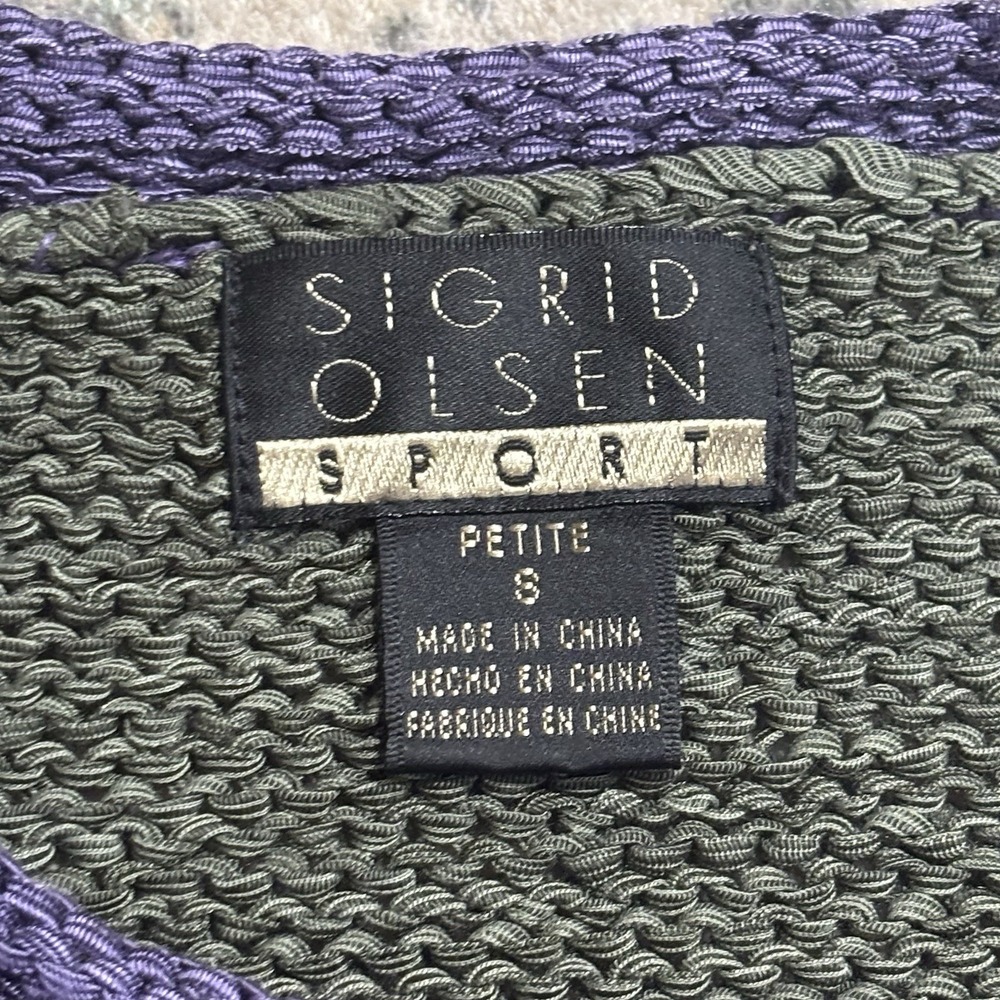 vintage Sigrid Olsen Sport patchwork sweater Small - Picture 4 of 6